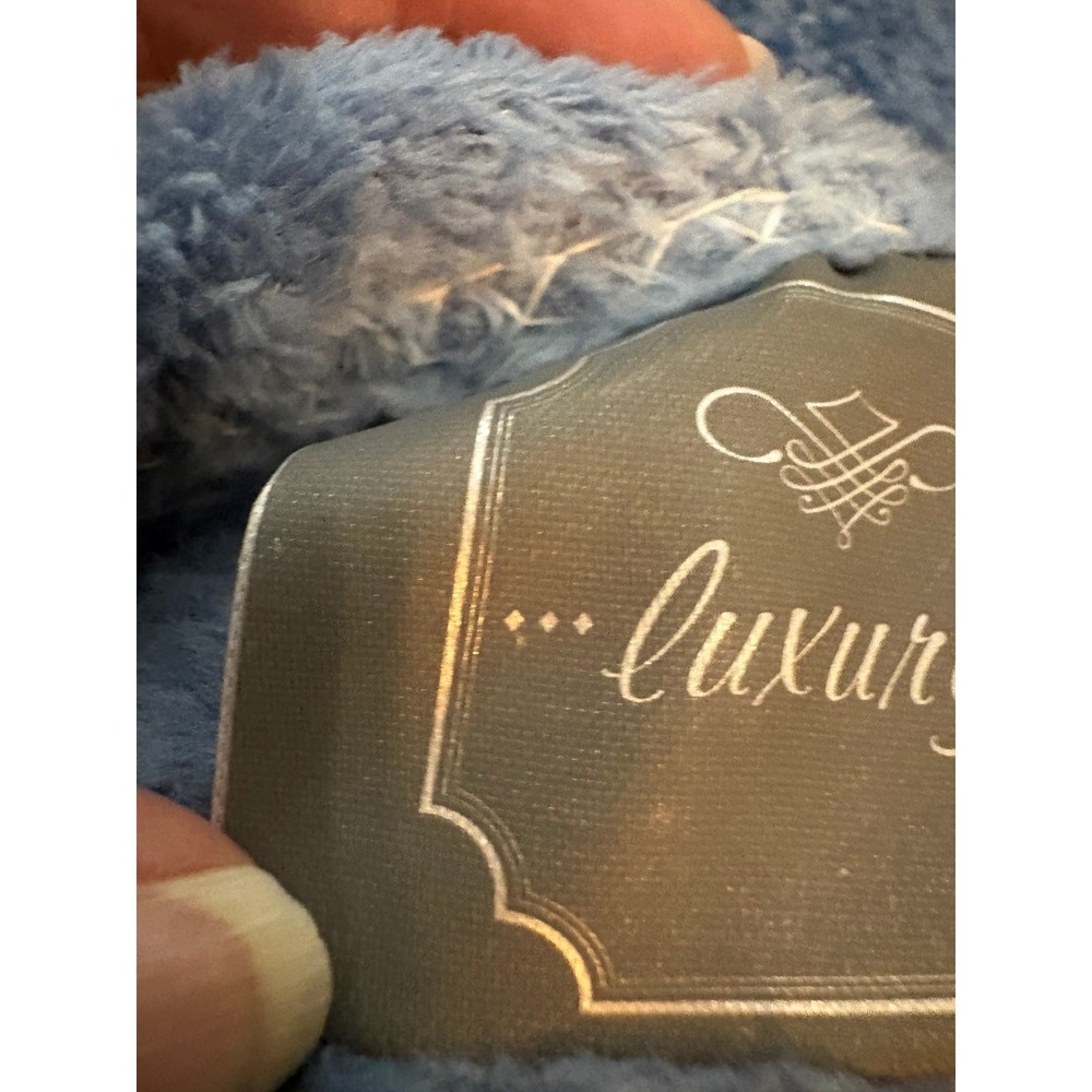 Luxury Oversized Plush Throw Blanket 60x80 Dusty Blue Soft Fleece 100% Polyester